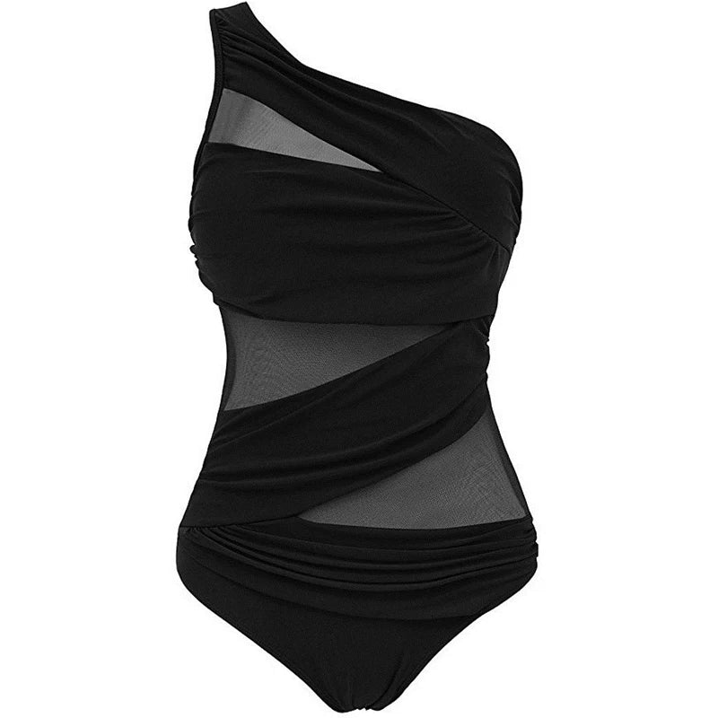 Nayla | Il tuo elegante costume da bagno a spalla unica in taglie forti