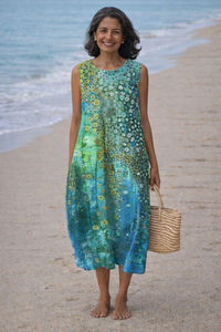 Zara | Abito midi con stampa di barriera corallina