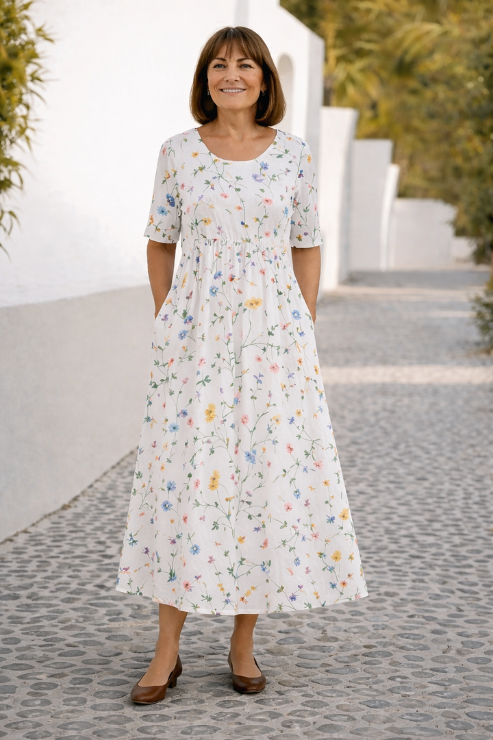 Robina | Abito Midi Floreale