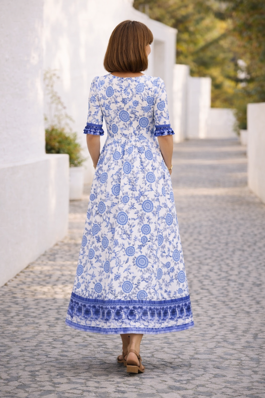 Elia | Vestito floreale elegante e fresco