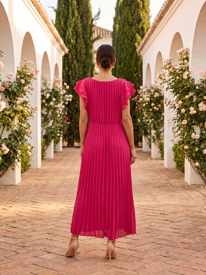 Myralune - Abito elegante con pieghe fluide