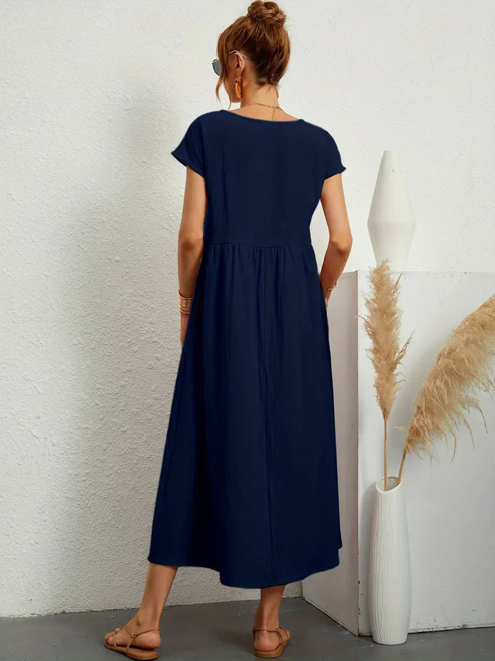 Gabriela™ | Abito midi fluido di eleganza senza tempo