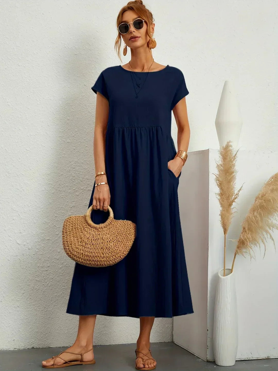 Maria™ | Abito elegante con scollatura rotonda