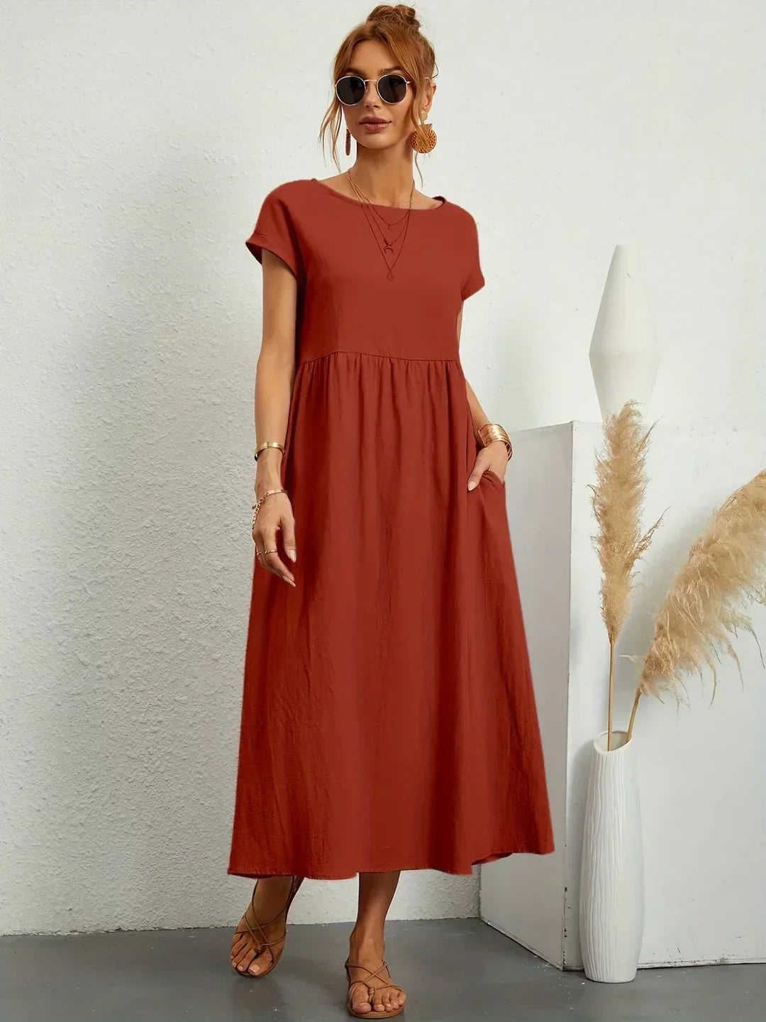 Maria™ | Abito elegante con scollatura rotonda