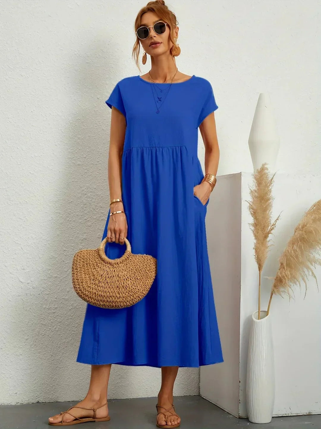 Maria™ | Abito elegante con scollatura rotonda