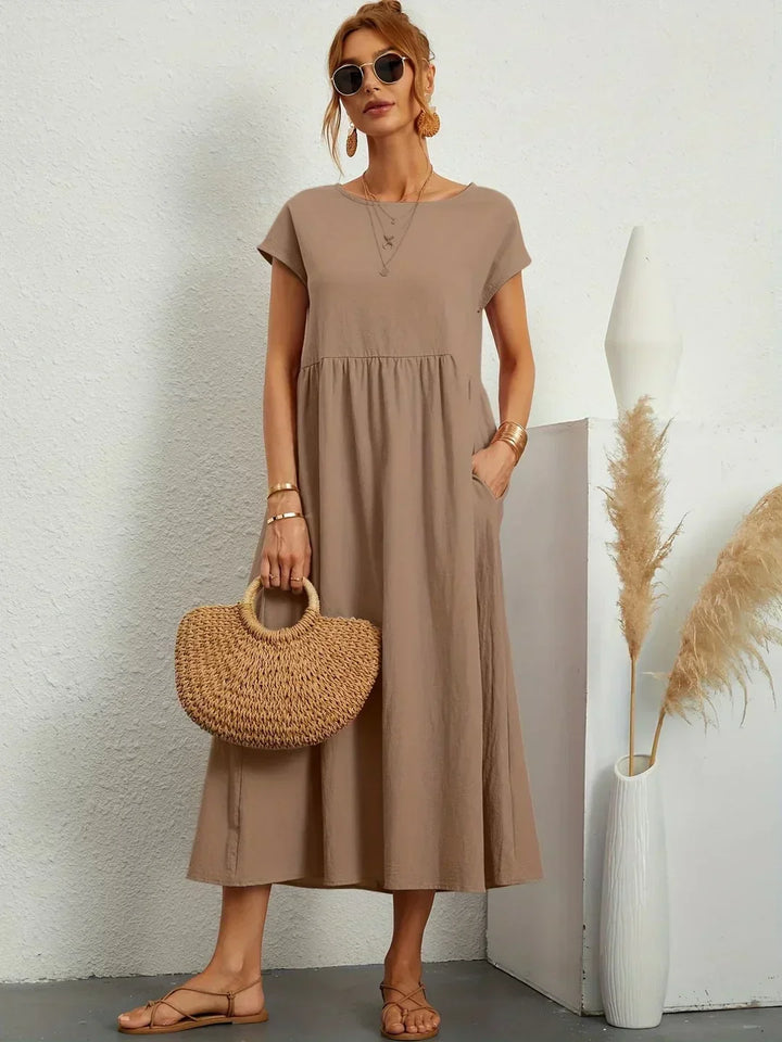 Gabriela™ | Abito midi fluido di eleganza senza tempo