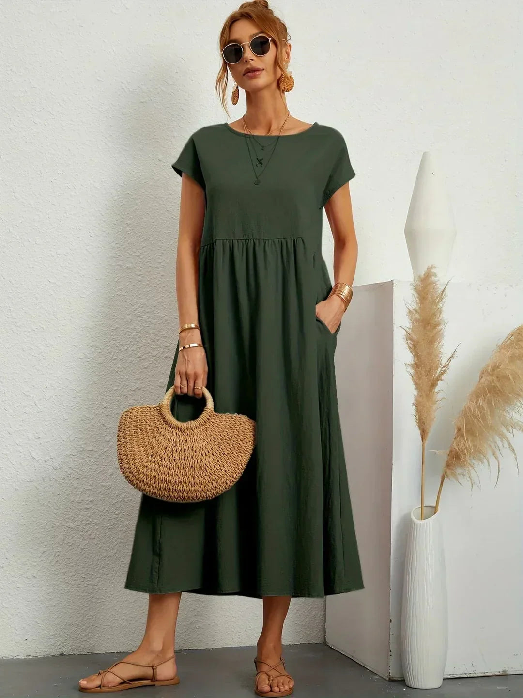 Maria™ | Abito elegante con scollatura rotonda