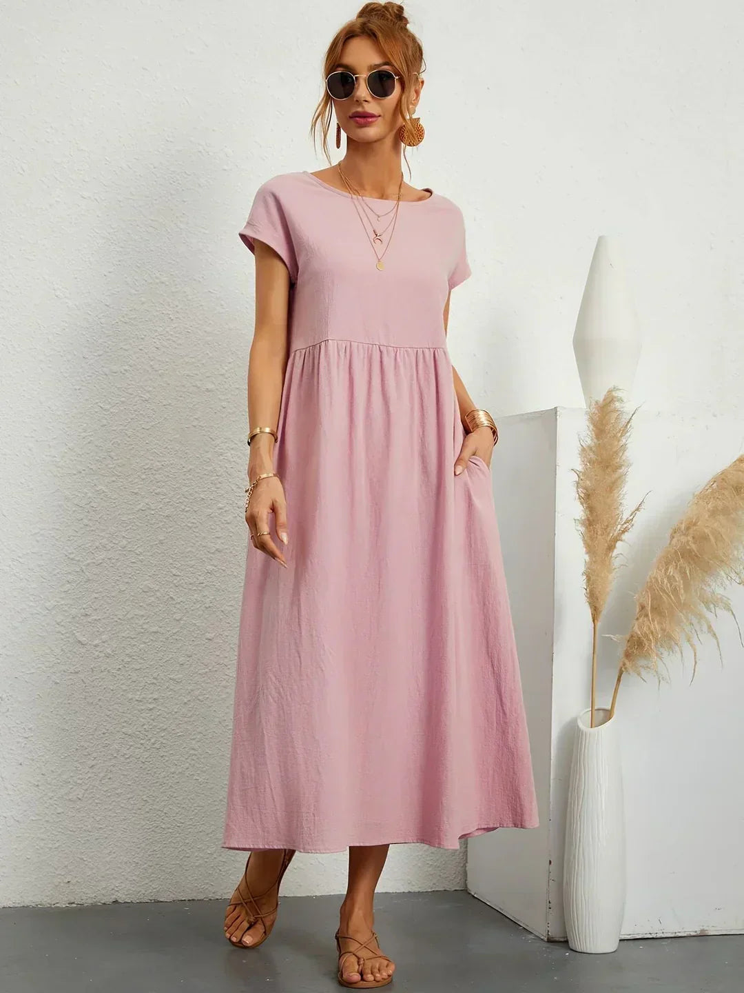Maria™ | Abito elegante con scollatura rotonda