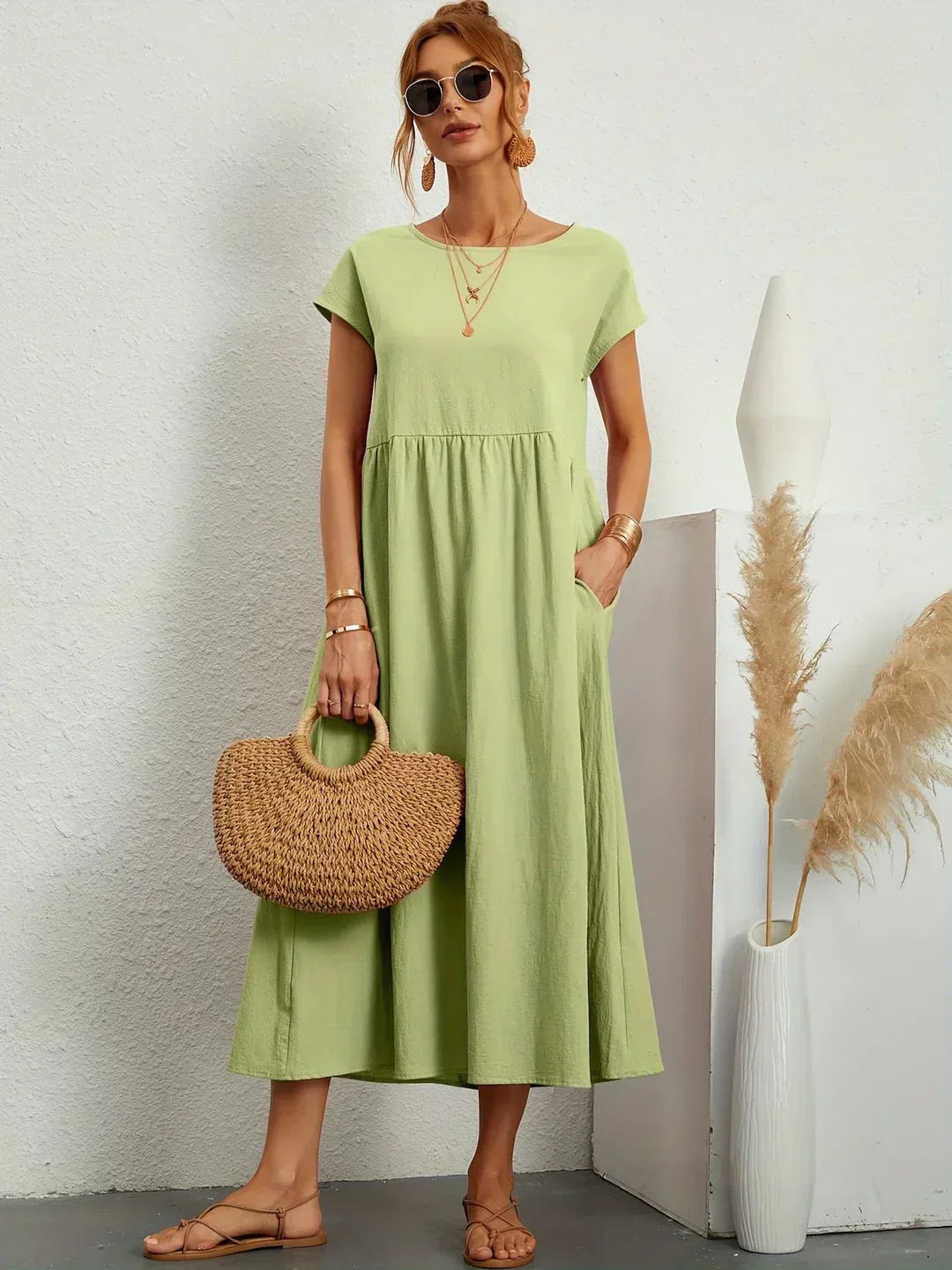 Maria™ | Abito elegante con scollatura rotonda