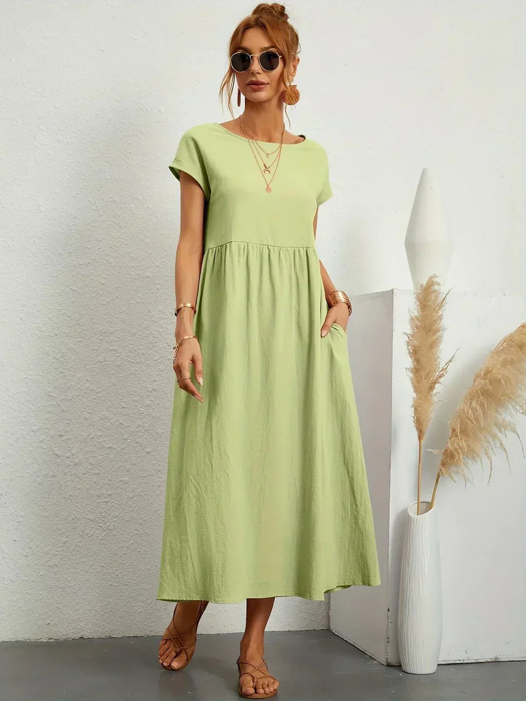 Maria™ | Abito elegante con scollatura rotonda