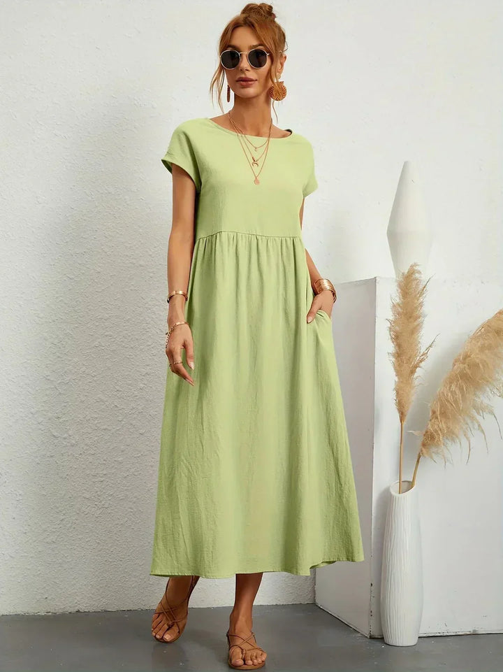 Gabriela™ | Abito midi fluido di eleganza senza tempo