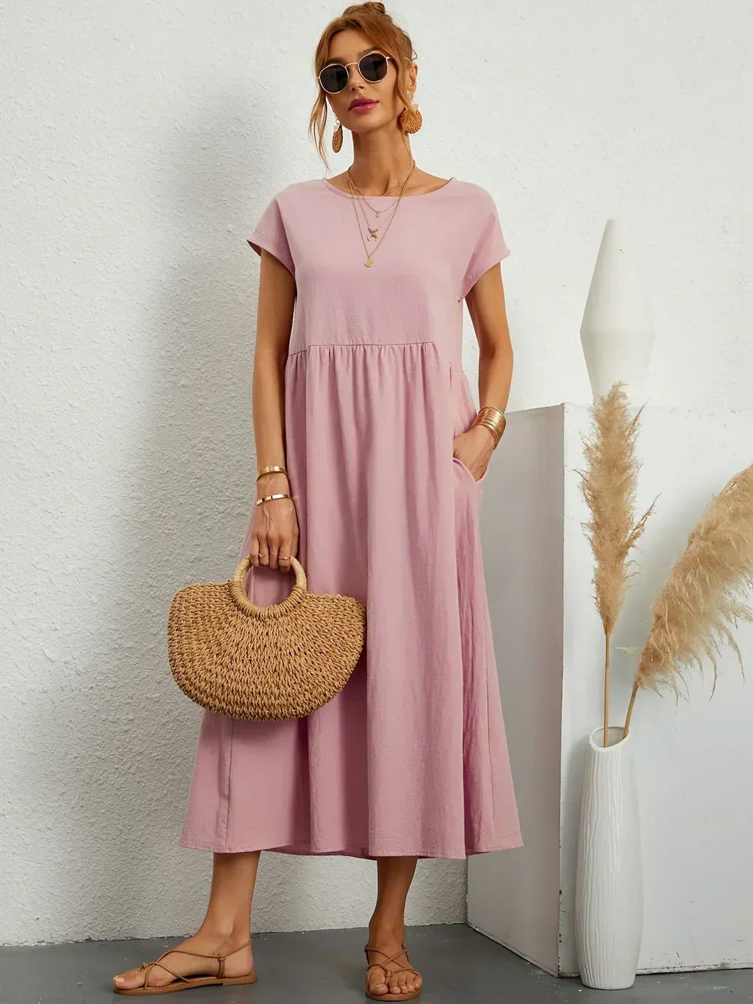 Maria™ | Abito elegante con scollatura rotonda