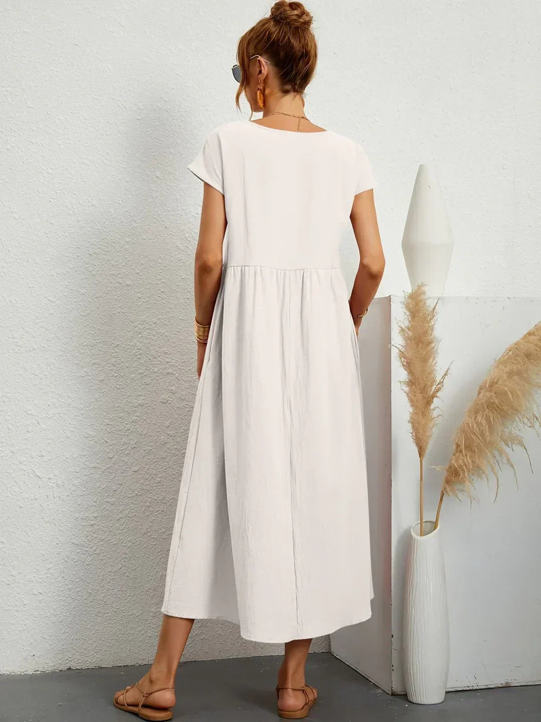 Gabriela™ | Abito midi fluido di eleganza senza tempo