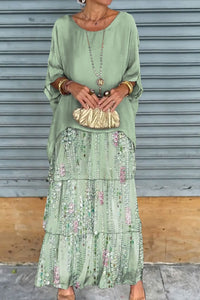 Vestito Capa Nora - Verde Chiaro