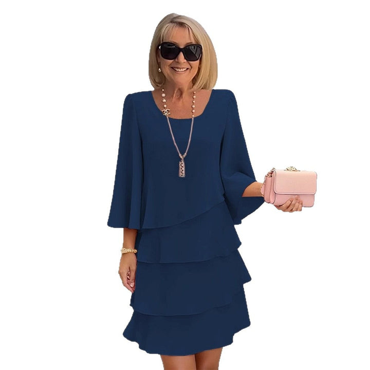 Margaux – Vestito midi elegante con volant