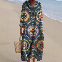 Soraya | Abito Bohemien con Stampa Etnica