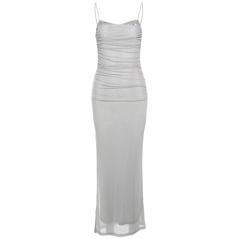 Auri | Abito Drappeggiato in Tulle
