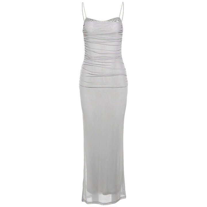 Auri | Abito Drappeggiato in Tulle
