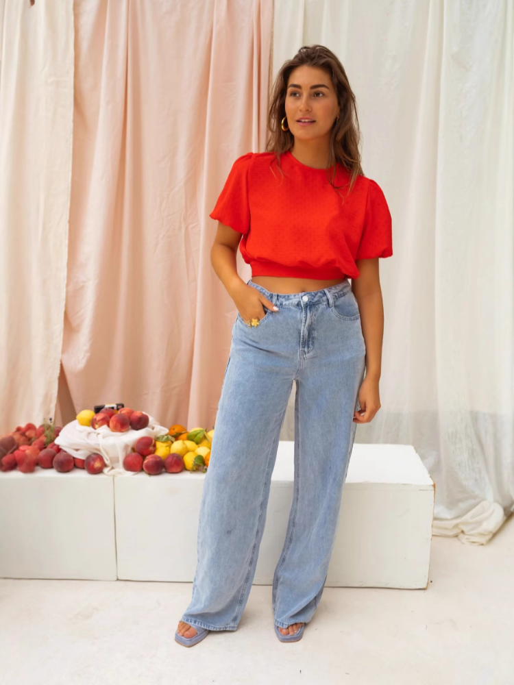 Lorena™ | Blusa corta con un tocco di stile