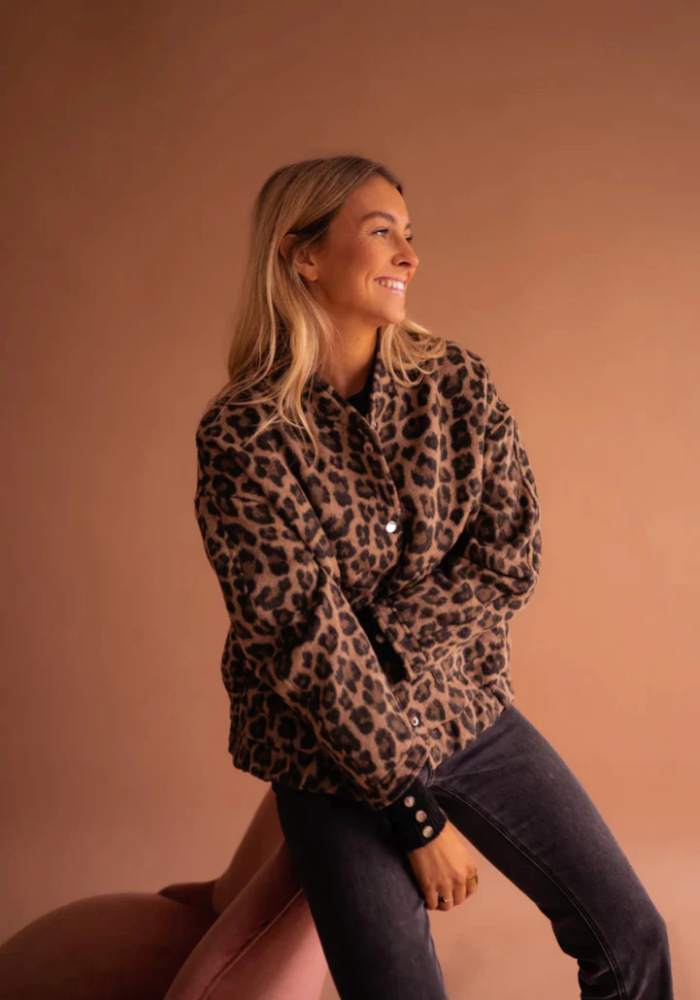 Leona™ | Bomber leopardato con stile elegante