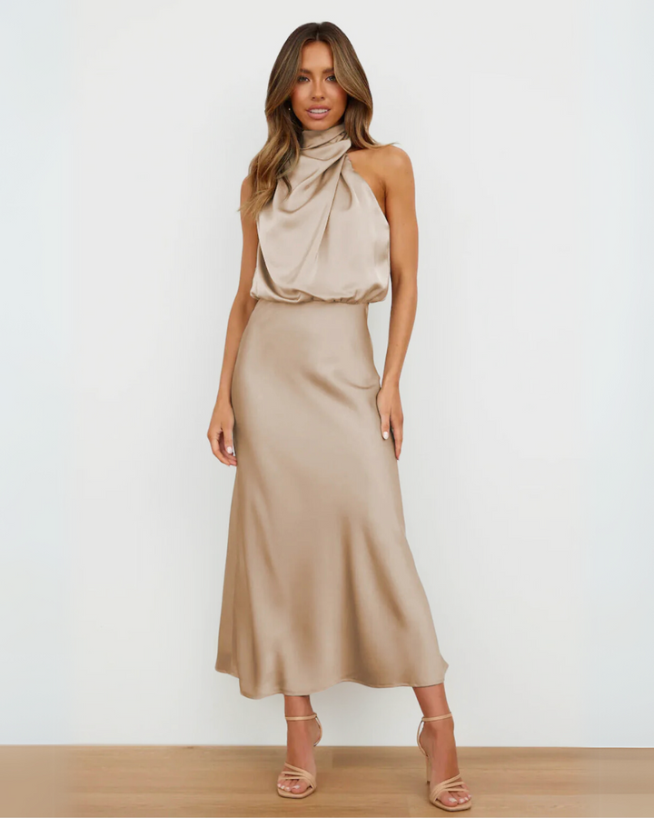 Violeta | Vestito Drappeggiato Sahara