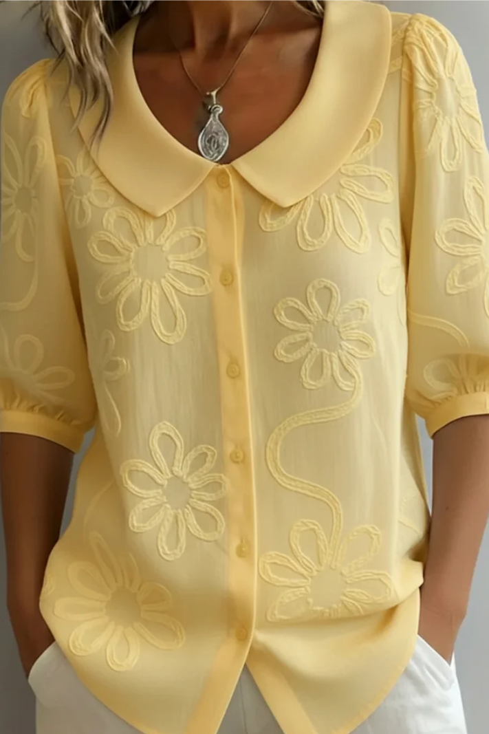 Liriana | Camicetta Floreale Elegante