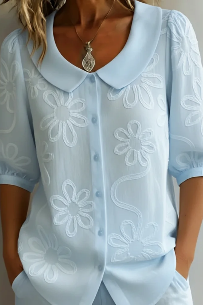 Liriana | Camicetta Floreale Elegante