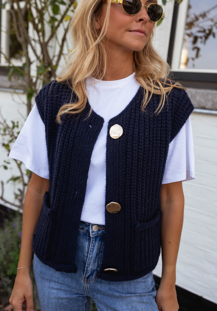 Fenja™ | Canotta elegante in maglia per ogni strato
