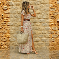 Justine™ – Vestito lungo bohemien fluido con cintura