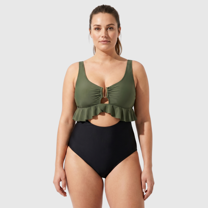 Lieke | Costume da bagno con controllo della pancia e cut-out