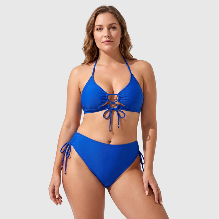 Nadia | Bikini Halter con Chiusura a Laccetto