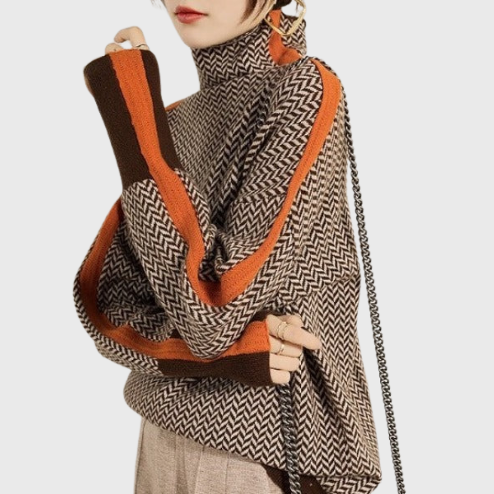 Maglione con collo alto