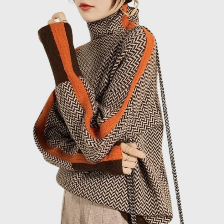 Maglione con collo alto