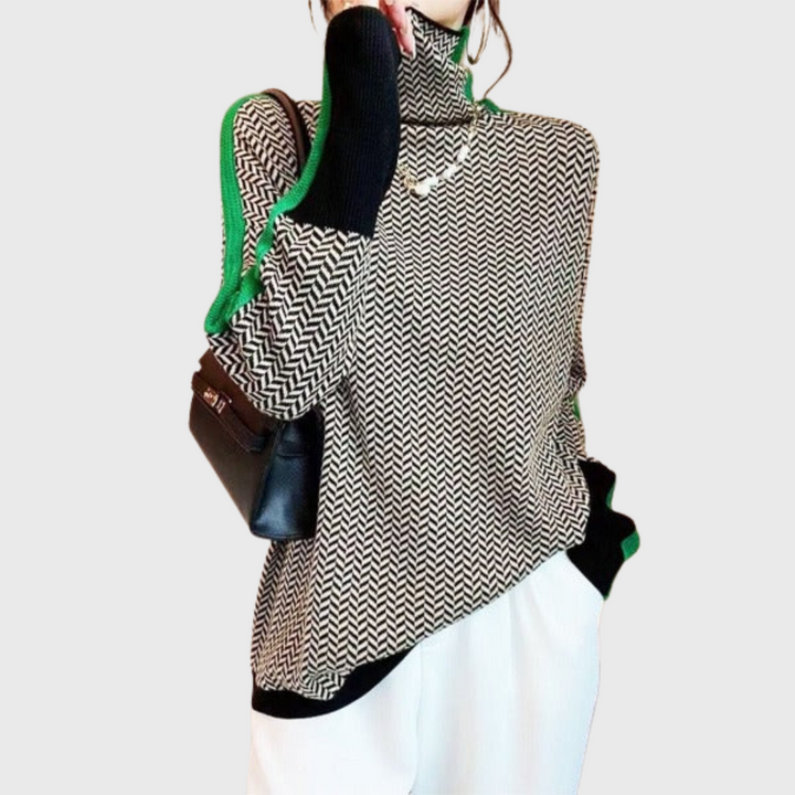 Maglione con collo alto