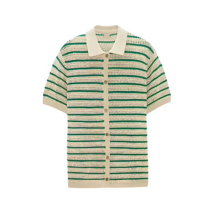 Marbella - Camicia con bottoni in maglia