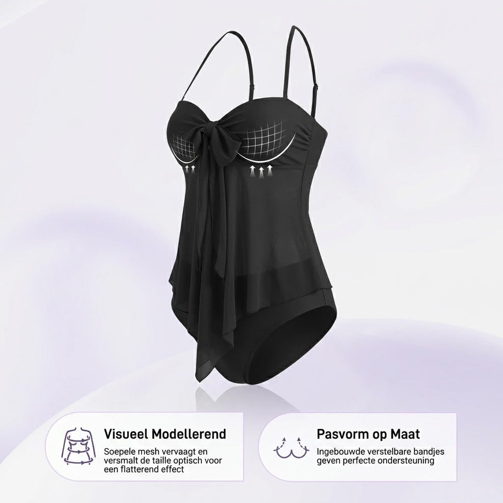 Roos | Tankini in Mesh Fluttuante
