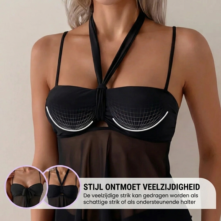 Roos | Tankini in Mesh Fluttuante