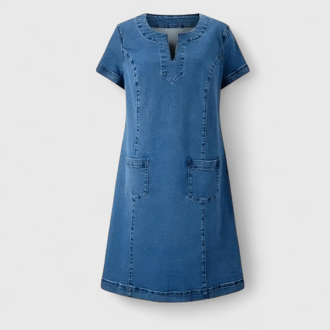 Clara | Abito in Denim Elegante
