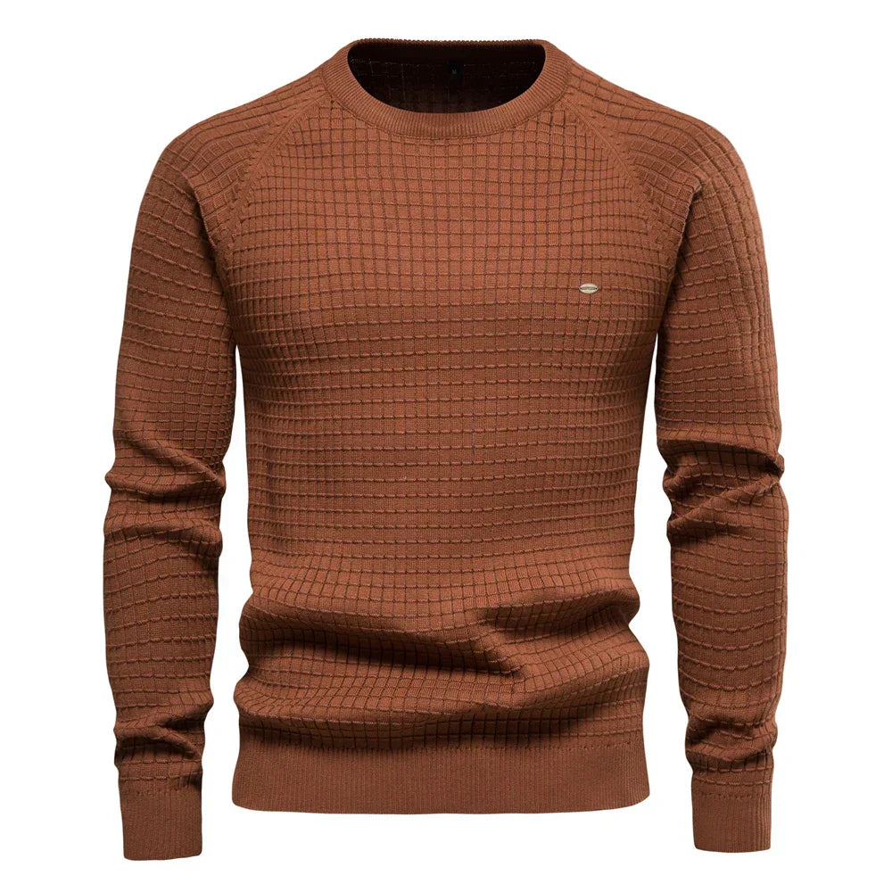 Maglione da uomo con motivo a rombi