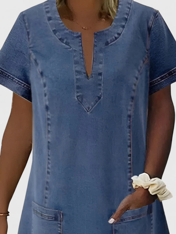 Clara | Abito in Denim Elegante