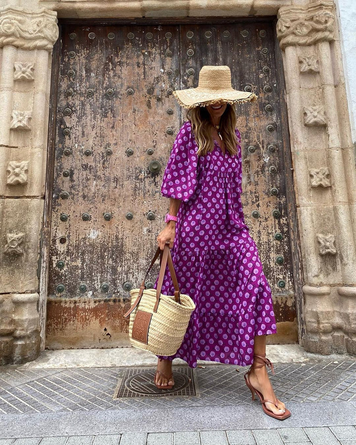 NOMI™ - Abito lungo boho chic