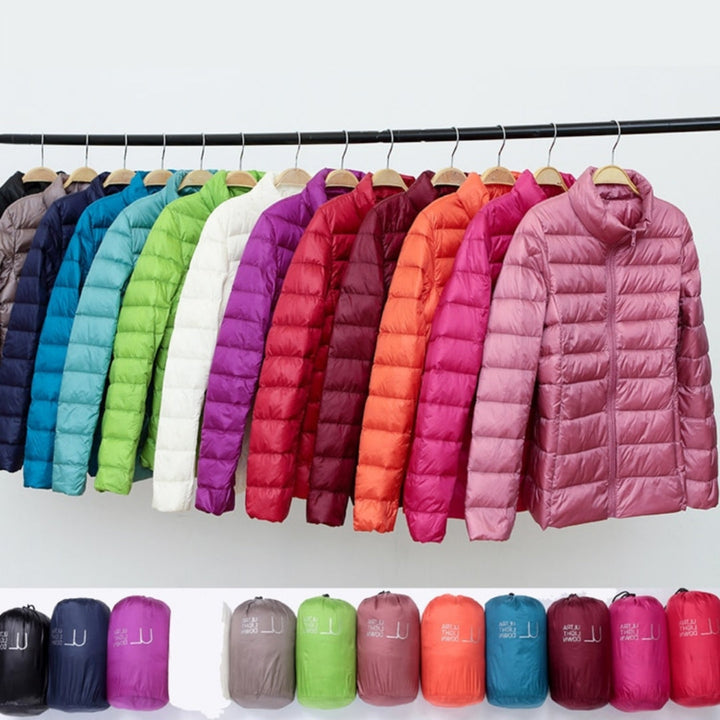 Theresia® | Nuova giacca invernale ultraleggera con piume d'anatra bianche