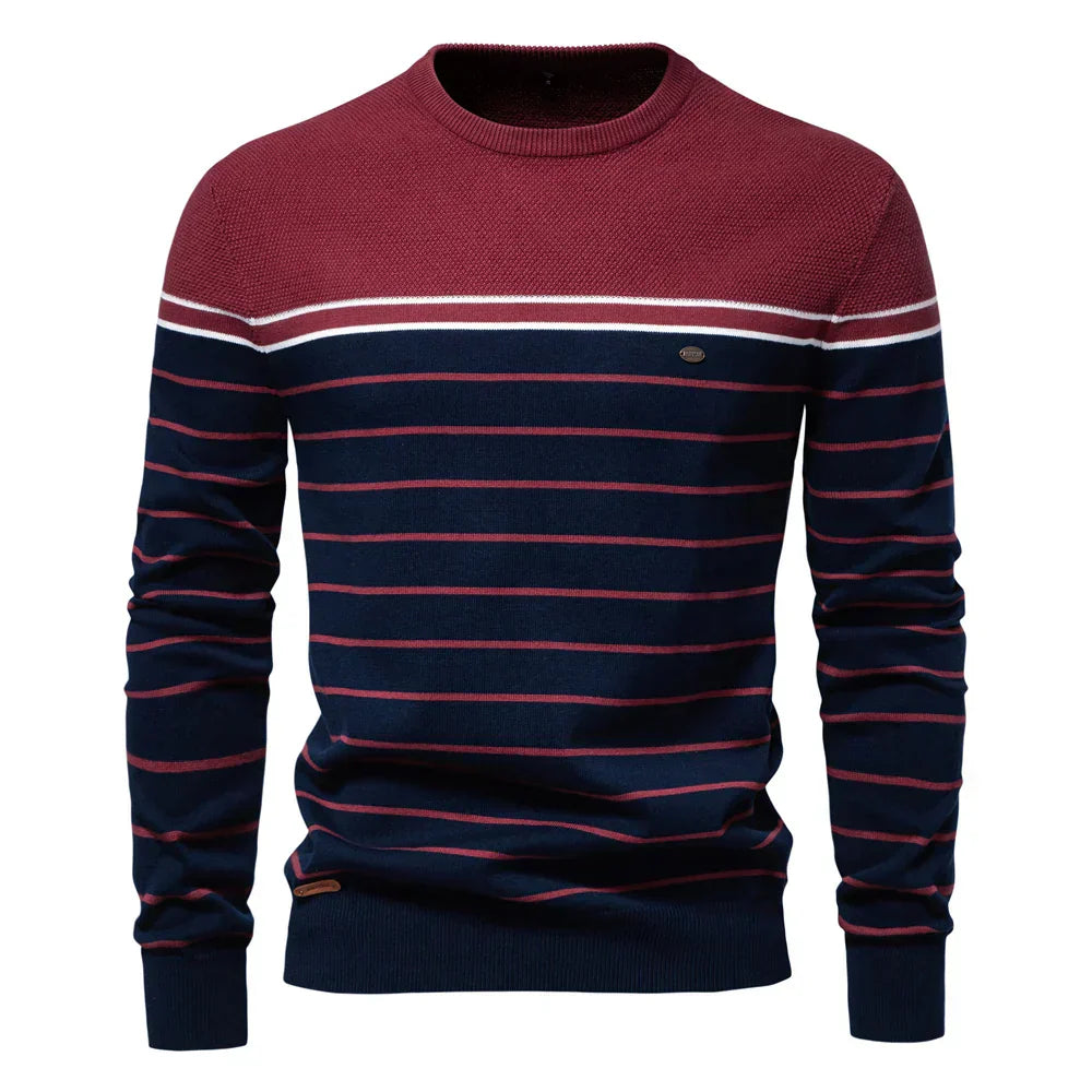 Maglione da uomo con motivo a righe