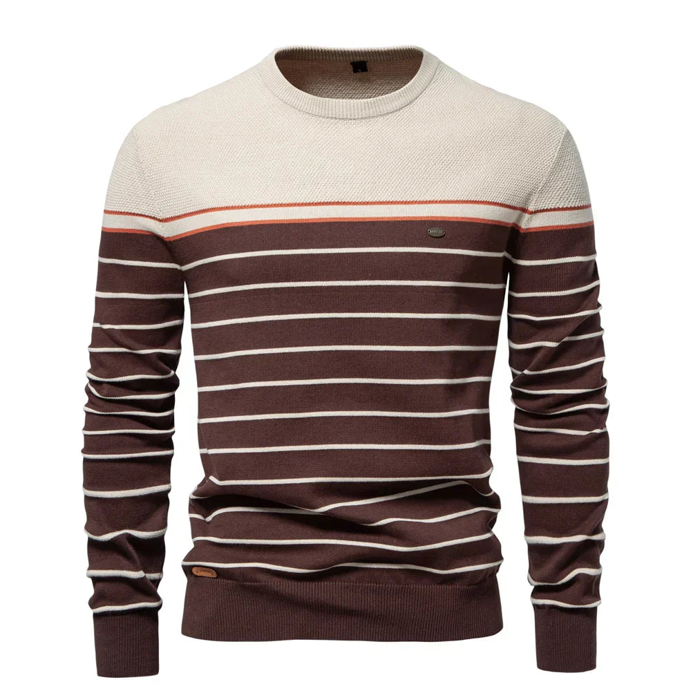 Maglione da uomo con motivo a righe