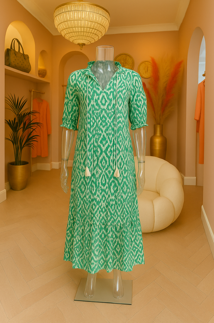 Nomi™- Abito Estivo Boho Vintage con Scollo a V