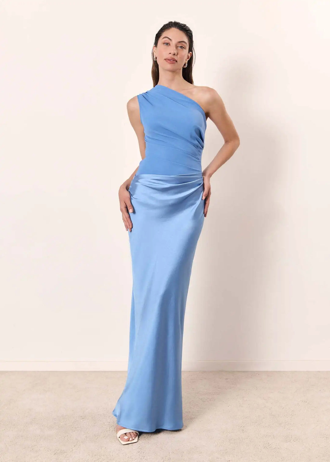 Luna™ | Abito Maxi in Seta con Spacco