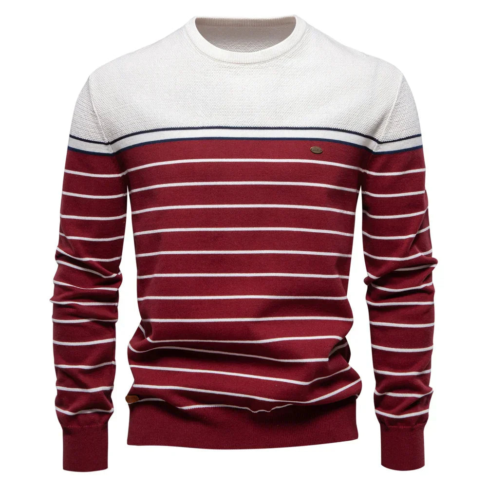 Maglione da uomo con motivo a righe