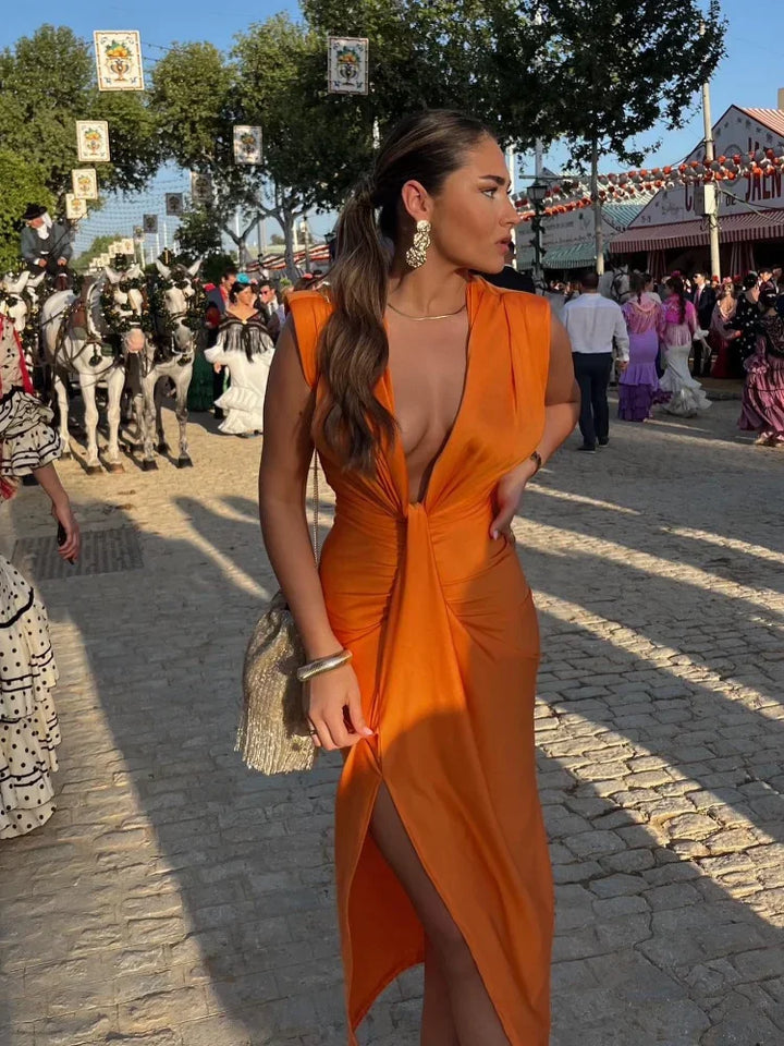 Sophia™ | Abito Elegante Plissettato