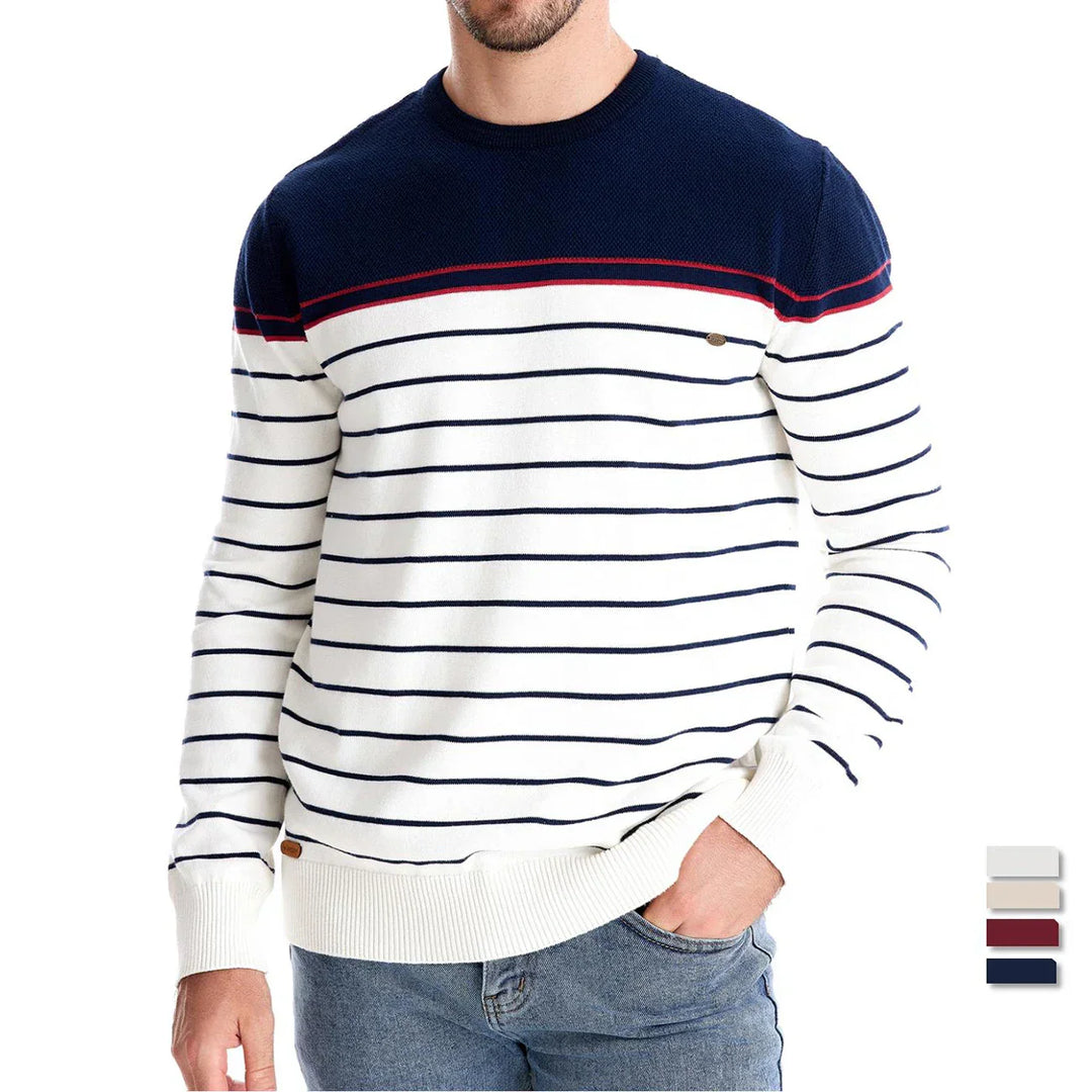 Maglione da uomo con motivo a righe