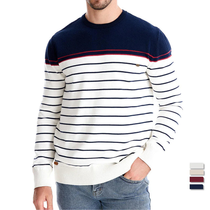 Maglione da uomo con motivo a righe